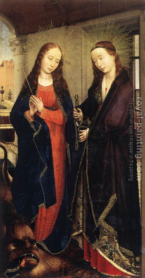 Rogier Van Der Weyden : Sts Margaret and Apollonia